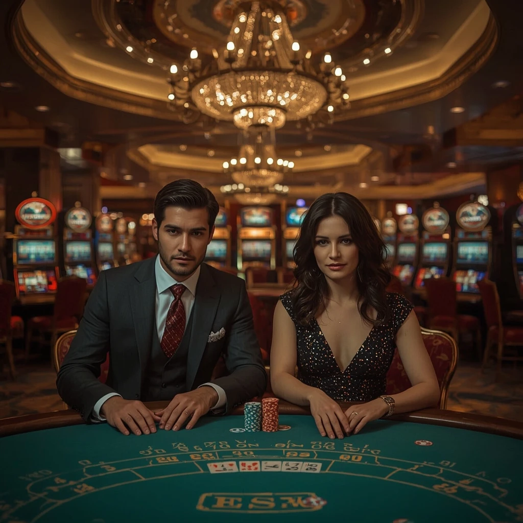 Deux joueurs de poker dans un Fairway Casino