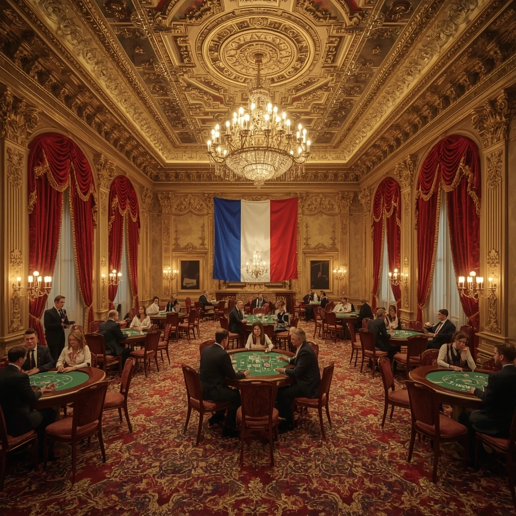 Le casino et le drapeau français FAIRWAY CASINO